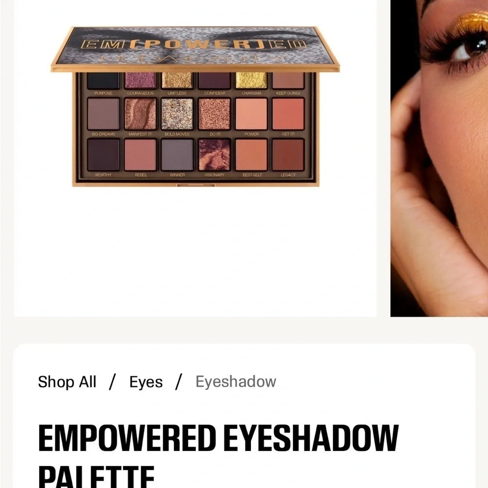 HUDA BEAUTY|Empowered~Eyeshadow Palette|BNIB